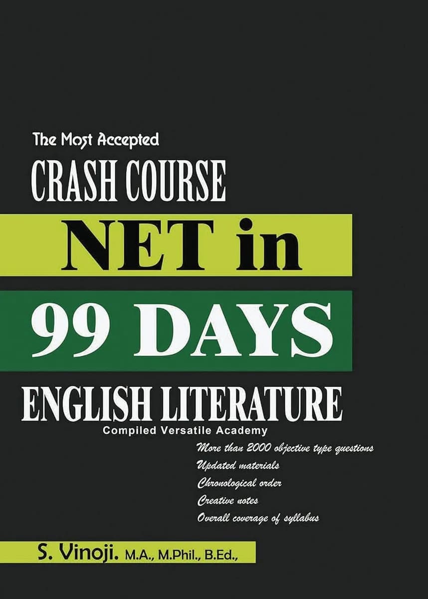 NET English Literature: Crash Course in 99 days