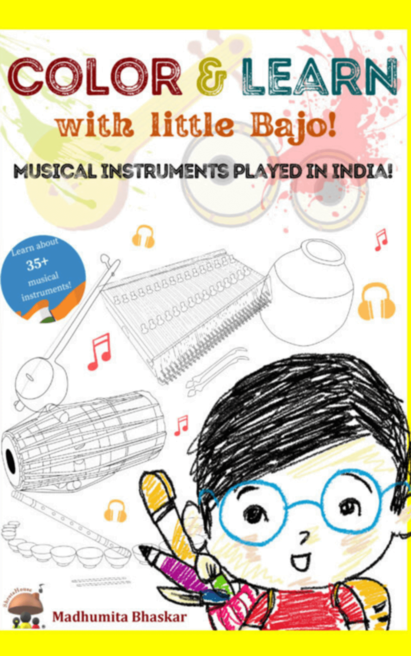 4-1-1.png Color And Learn With Little Bajo: Musical Instruments Played In India.