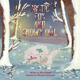 Arctic Fox And Snowy Owl