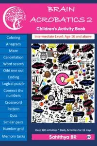 Brain Acrobatics Level 2: Children's activity book - Intermediate level for children aged 10 and above