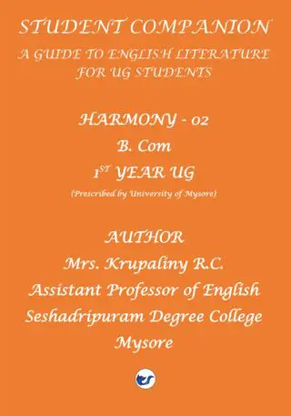 Students Companion - A Guide to English Literature for UG Students: Harmony 2