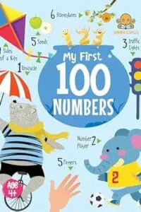 Booktopus Mini Board Book - My First 100 Numbers - Early Learning Books for Kids - Picture Books for Baby 4+ Years