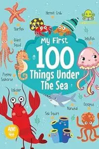 Booktopus Mini Board Book - My First 100 Things Under The Sea - Early Learning Books for Kids - Picture Books for Baby 4+ Years