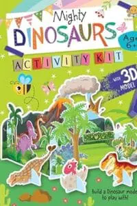 Booktopus Build It Activity Kit - Mighty Dinosaur 3D Model Making Kit with Book - DIY Craft Kit for Kids 3-6+ Years - Learning Through Play