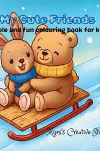 My Cute Friends: Simple and fun colouring book for kids