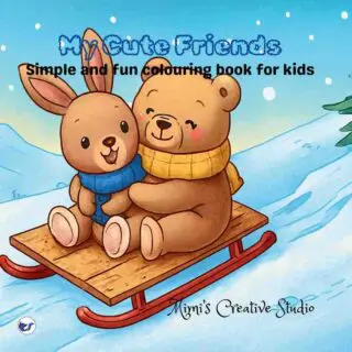 My Cute Friends: Simple and fun colouring book for kids